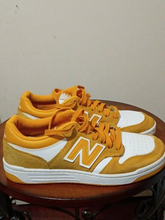 New Balance Other - New Balance 480 Shoes Mens Size 7 Skate Suede BB480LWA Sneakers Varsity Gold